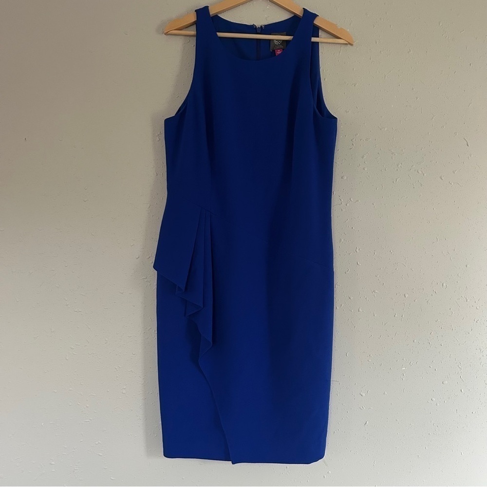 Vince Camuto Royal Blue Mini Dress Formal Wedding Guest 14